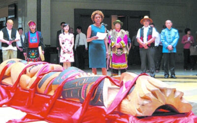 Totem pole of hope for Sichuan Province
